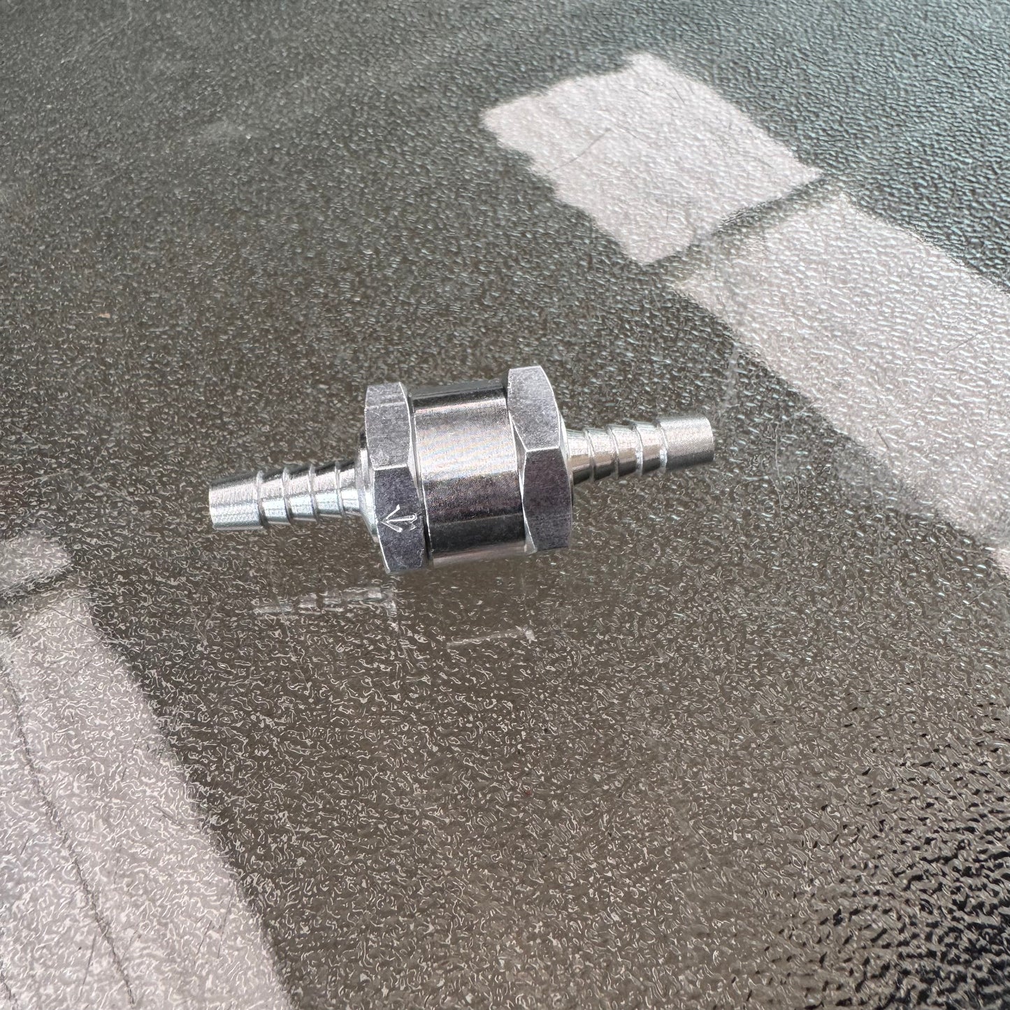 Check valve ID 6mm, Alu