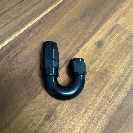 Full flow AN6 Swivel Hose End 180
