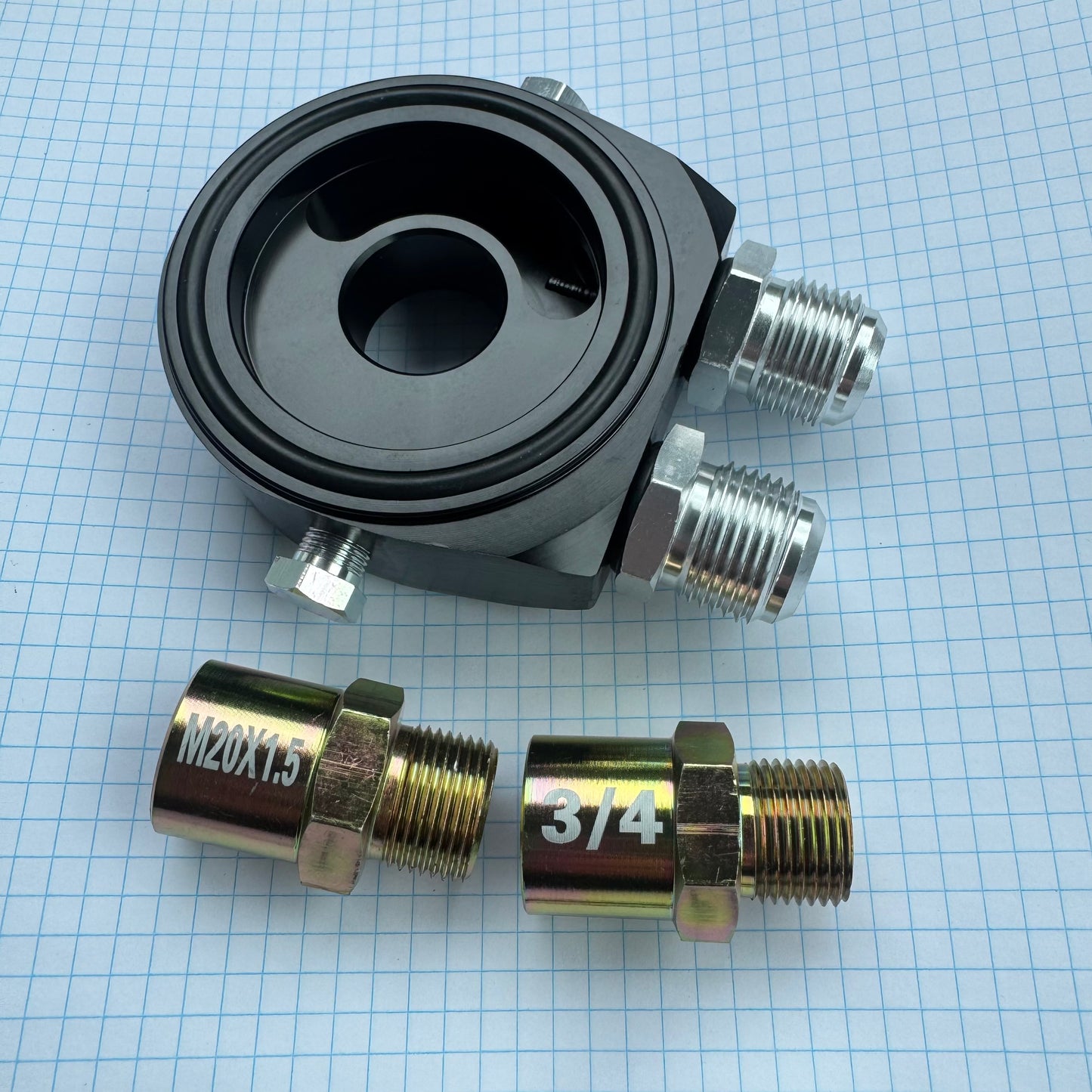 Oil filter sandwich plate