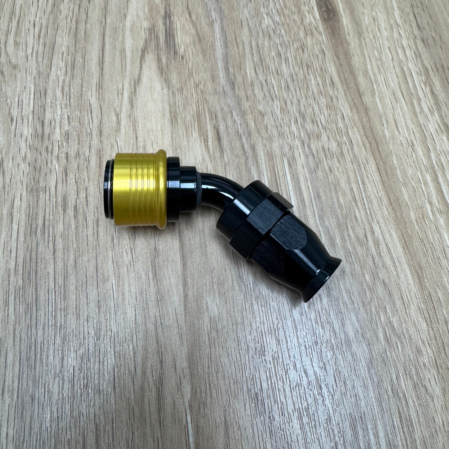 Gold AN8 Quick Release PTFE Fitting 45deg