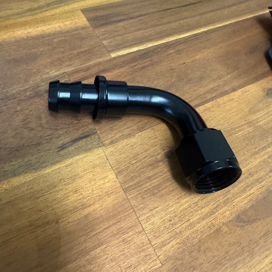 AN12 Push-On Hose End -90°