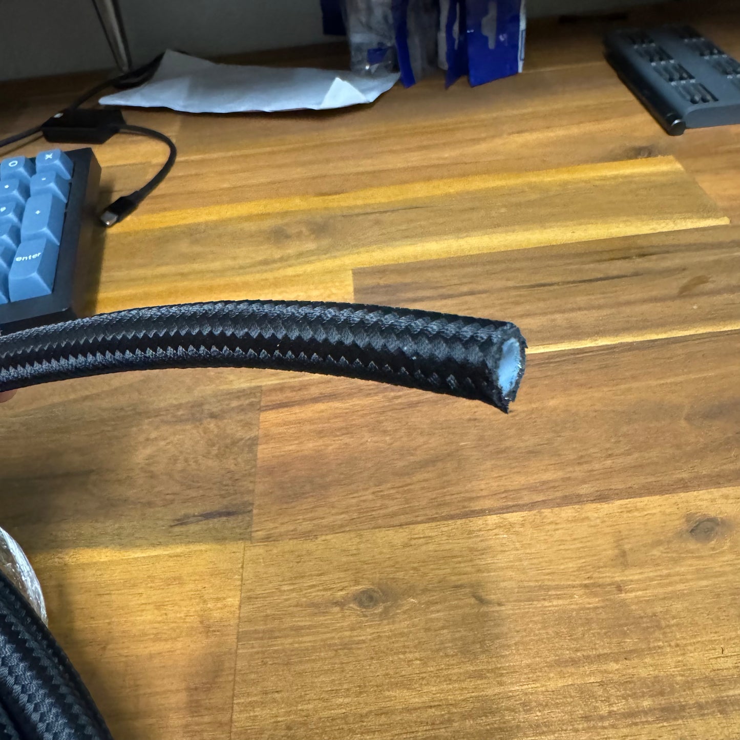 AN6 - Black Nylon PTFE hose
