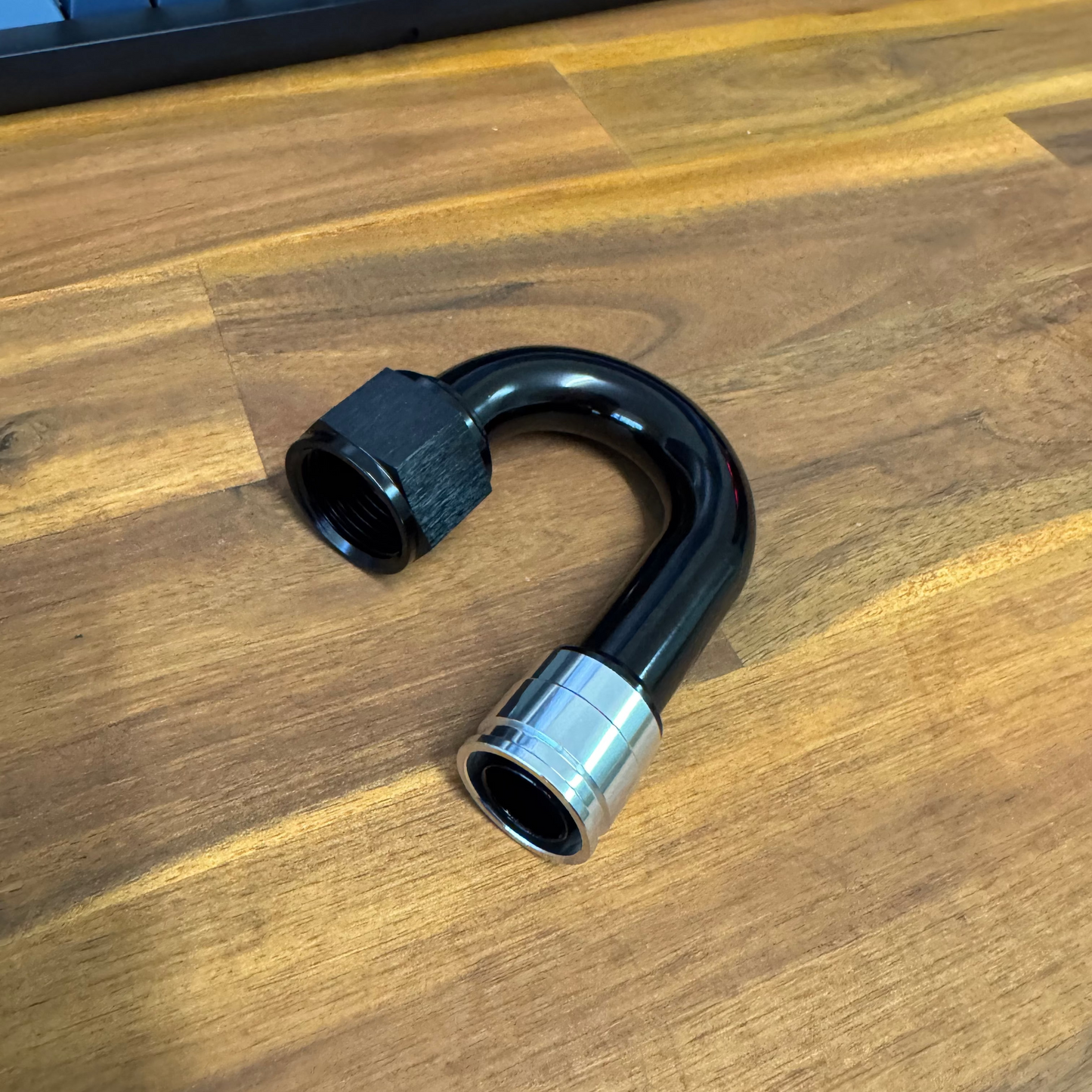 AN12 180degree Crimping PTFE hose fitting
