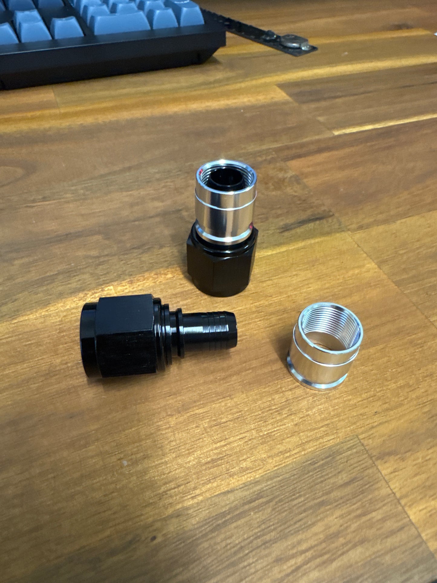 AN8 Straight Crimping PTFE hose fitting