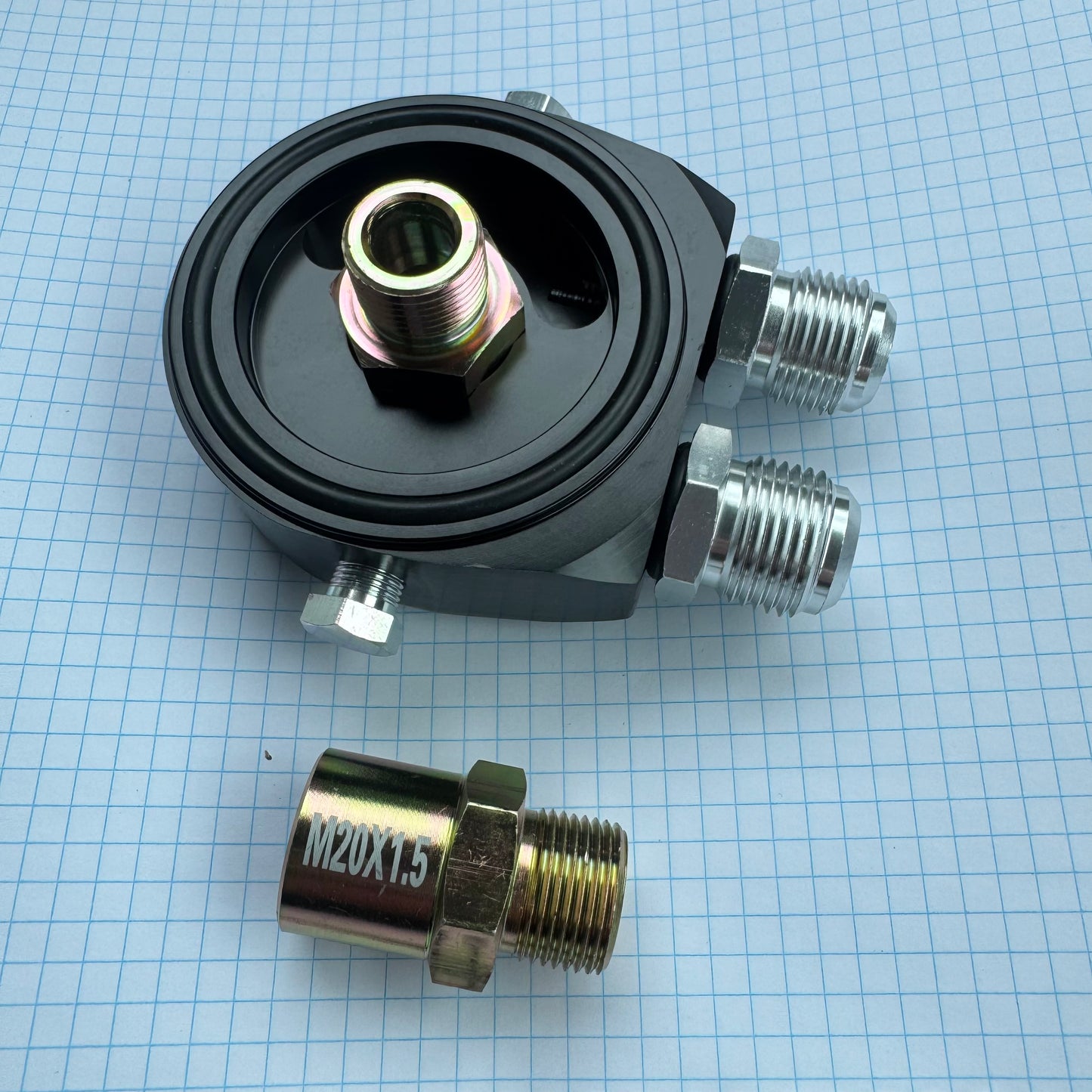 Oil filter sandwich plate