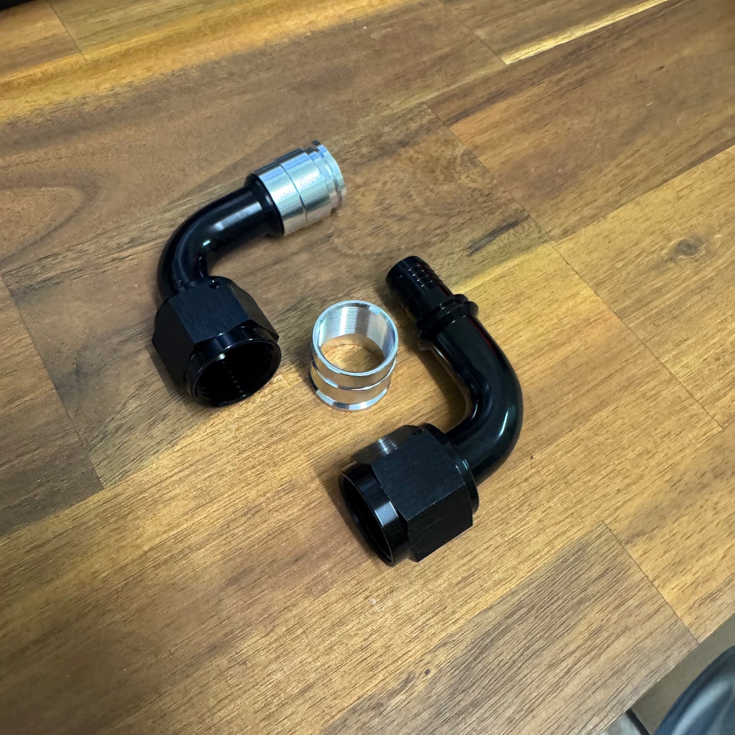 AN10 90degree Crimping PTFE hose fitting