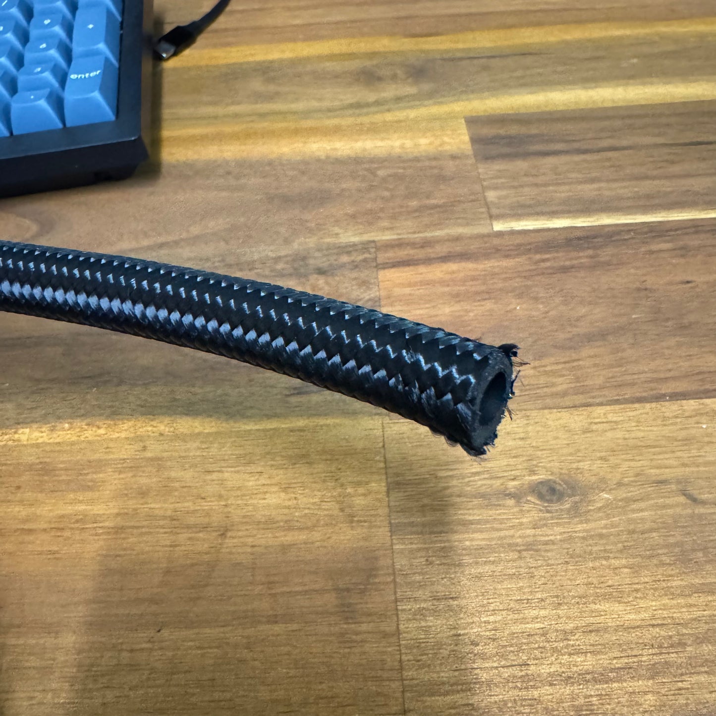 AN6 - Black Nylon Rubber hose