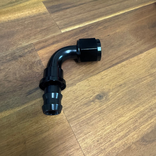 AN10 Push-On Hose End -90°