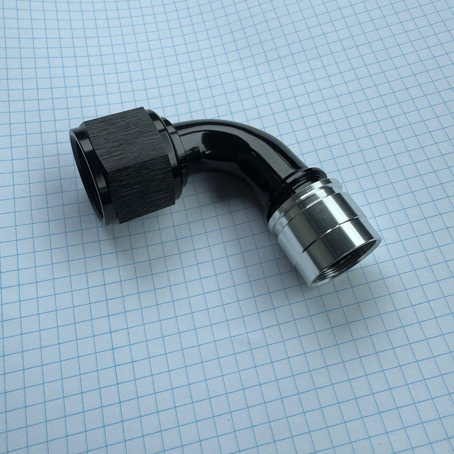 AN12 90degree Crimping PTFE hose fitting