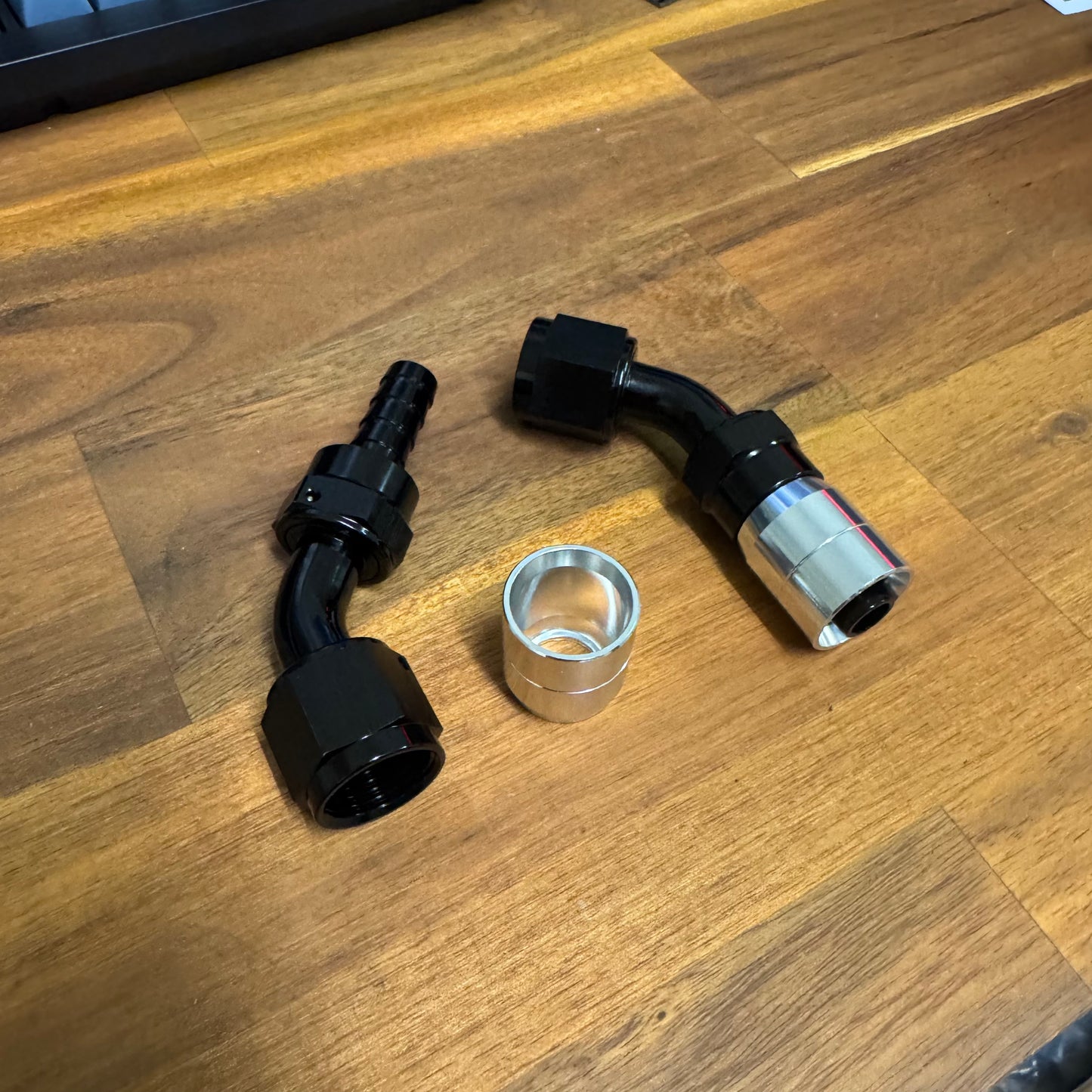 AN8 45degree Crimping rubber hose fitting