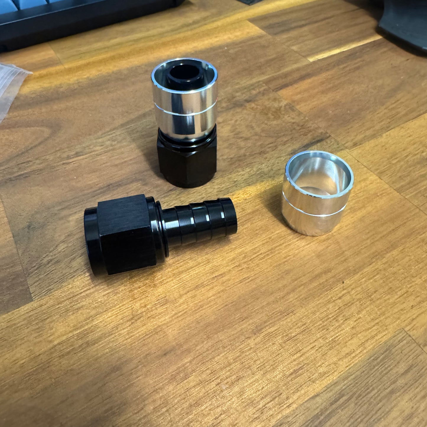 AN10 Straight Crimping rubber hose fitting