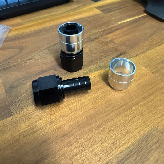 AN10 Straight Crimping rubber hose fitting
