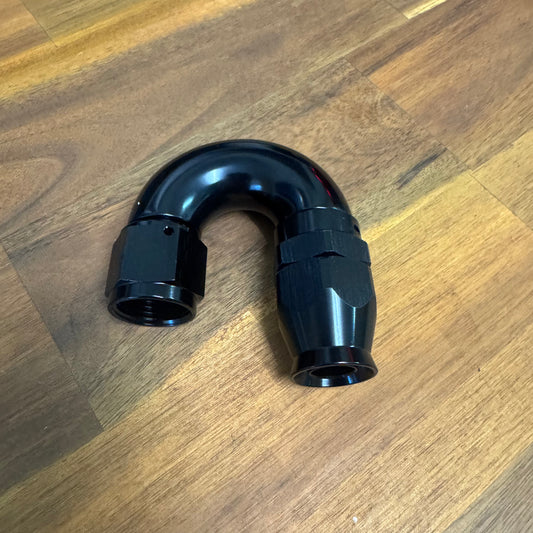 Full flow AN10 PTFE Swivel Hose End 180°