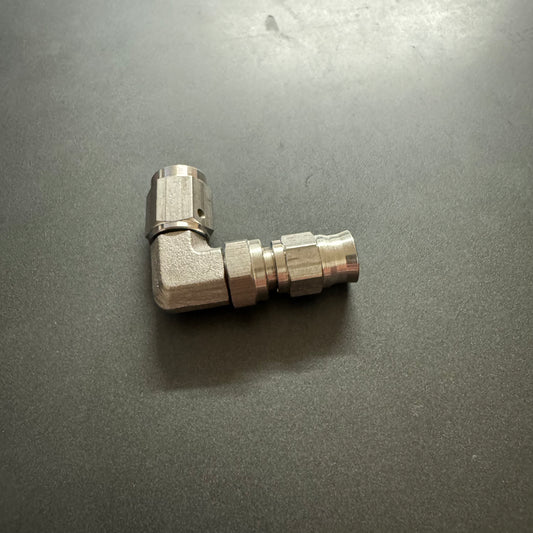 AN3 Stainless 90deg hose end