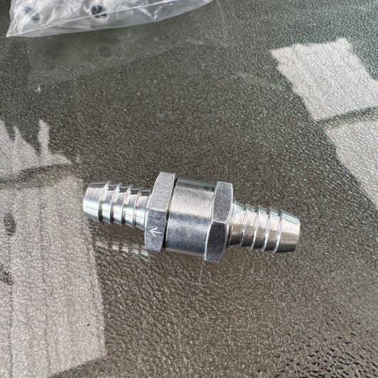 Check valve ID 12mm, Alu