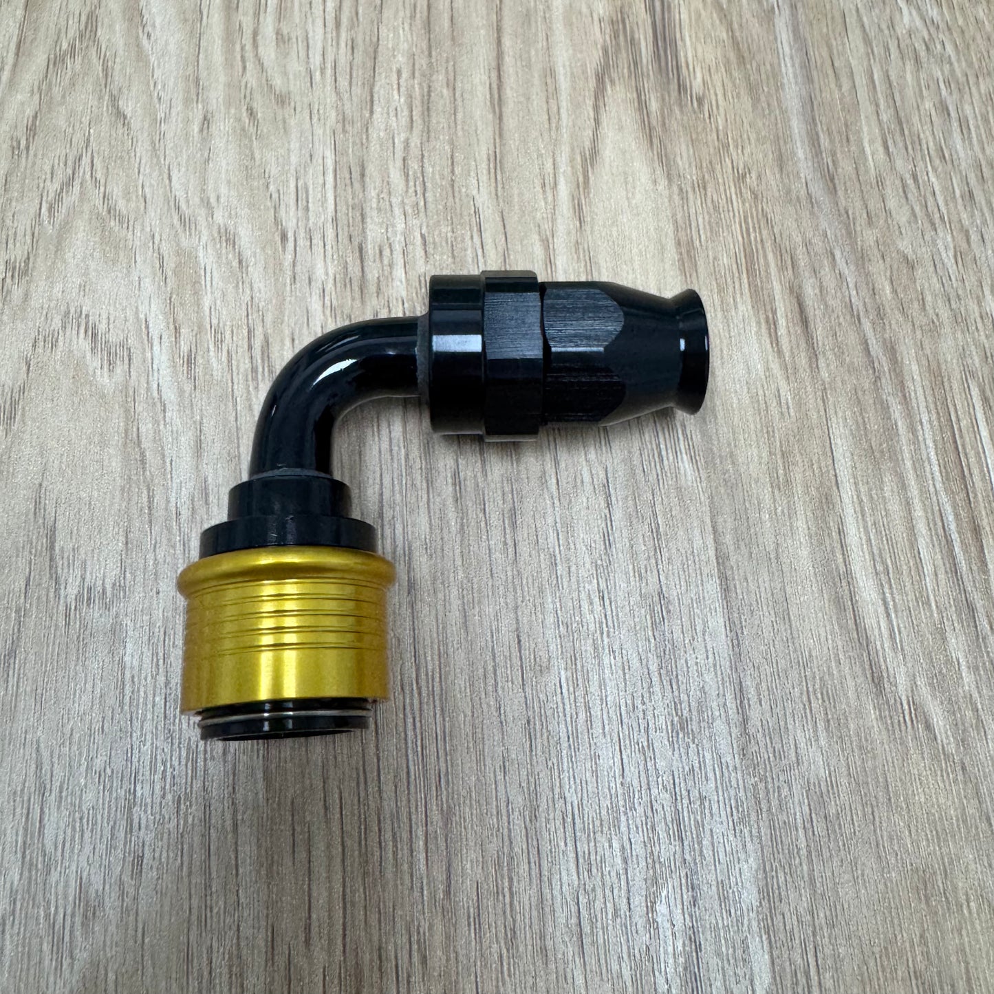 Gold AN8 Quick Release PTFE Fitting 90deg