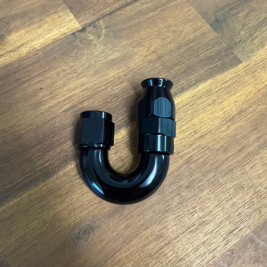 Full flow AN6 PTFE Swivel Hose End 180°