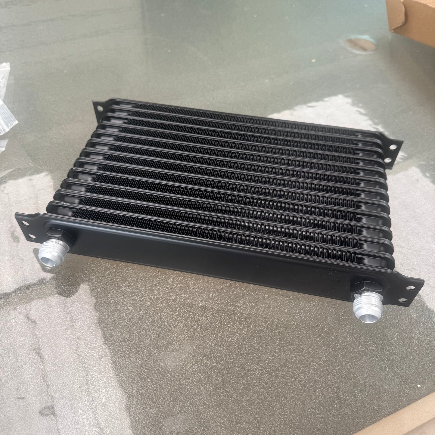 13 Row oil cooler AN10 male fittings