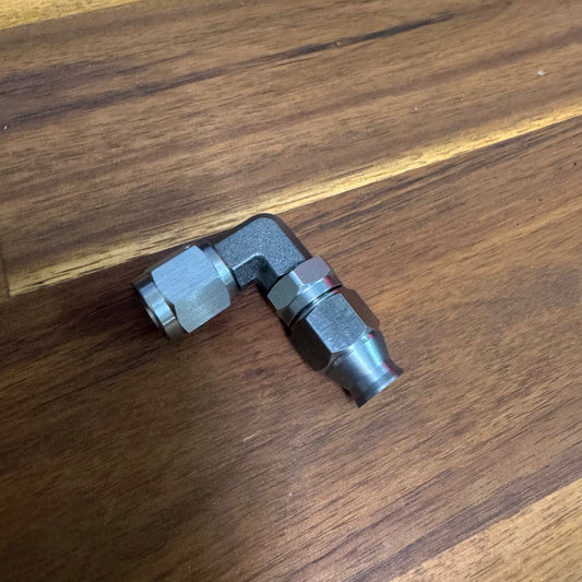 AN4 90deg Stainless hose end