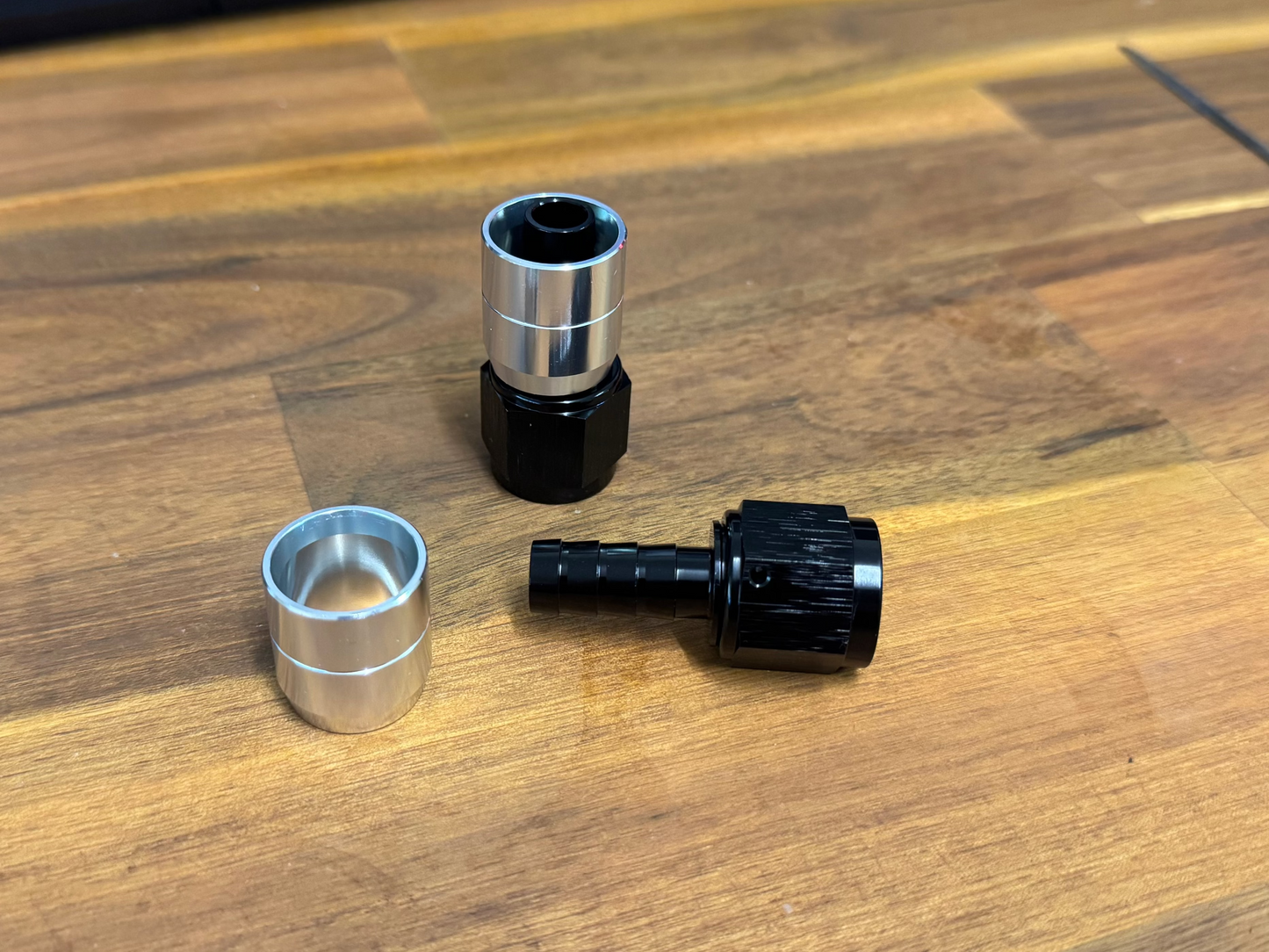 AN8 Straight Crimping rubber hose fitting